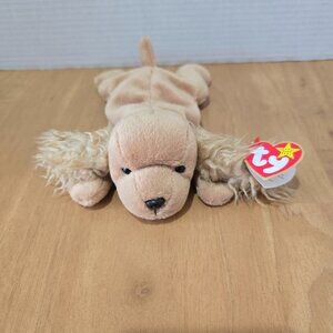 Ty Beanie Babies "Spunky"‎ Cocker Spaniel DOB January 14 1997 New with Tags